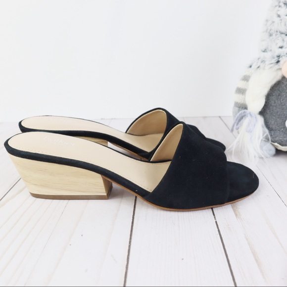 Botkier Carlie Black Suede Slide Mule Size 6 - Picture 3 of 6